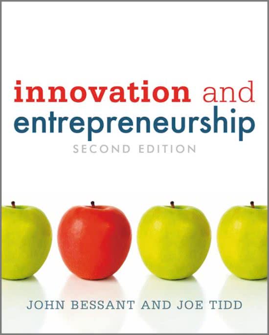 Summary of the book ´Innovation and Entrepreneurship´ by John Bessant and Joe Tidd