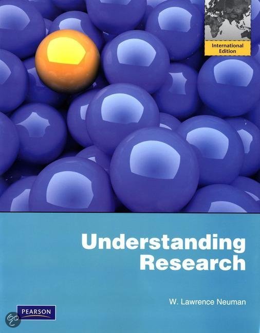 Neuman - Understanding research - Hoofdstuk 1 t/m 5