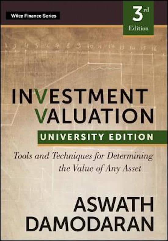 Investment Valuation Aswath Damodaran Solutions 3rd Edition