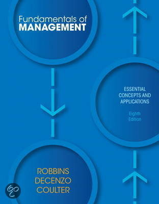 Test Bank in Conjunction with Fundamentals of Management,Robbins,8e