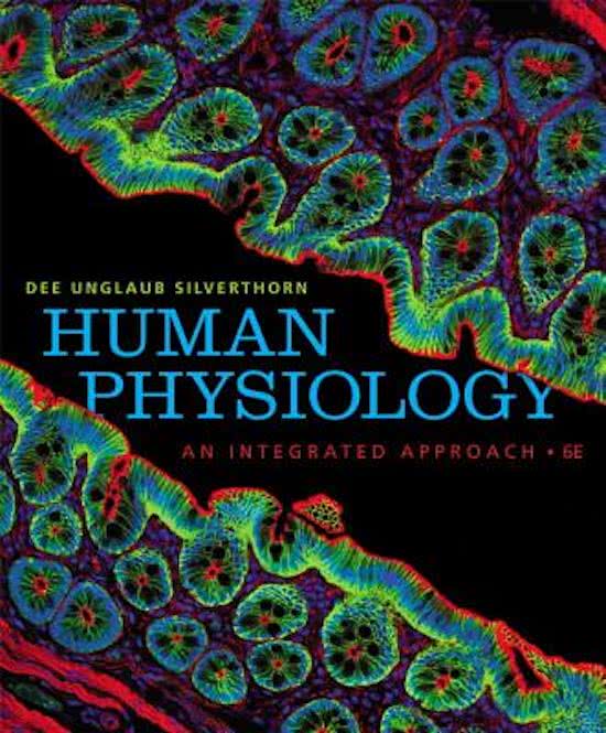 Test Bank for Human Physiology, 6th Edition: Dee Silverthorn