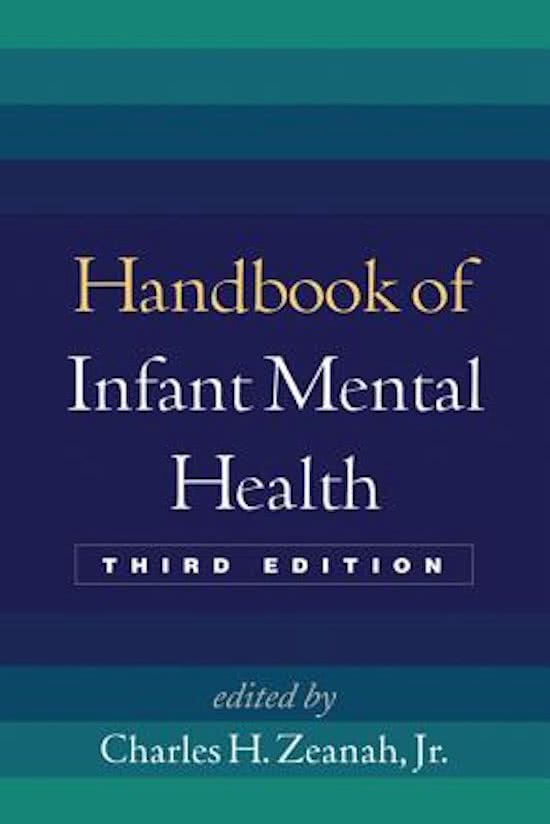 Handbook of Infant Mental Health