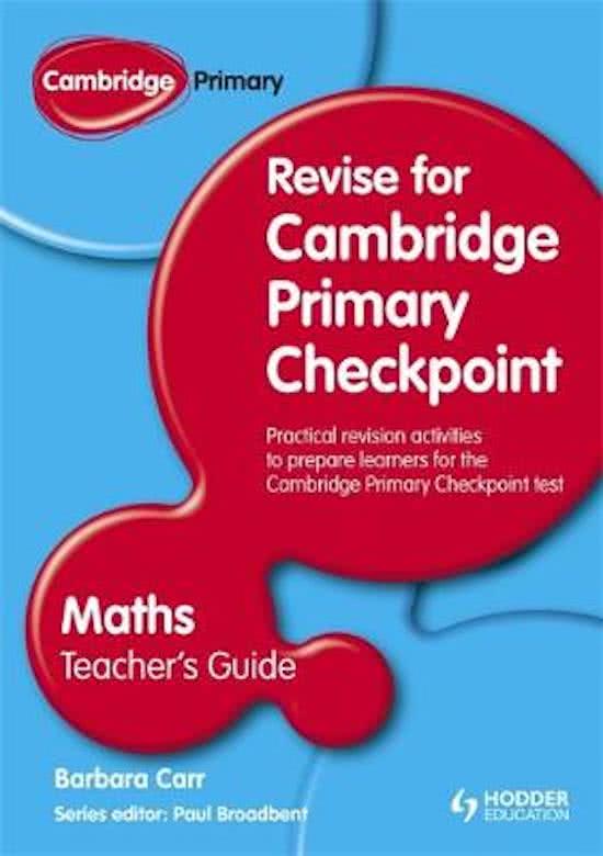 Cambridge Primary Revise for Primary Checkpoint Mathematics Teacher's Guide