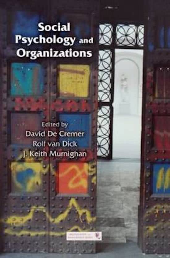 Social Psychology and Organizations