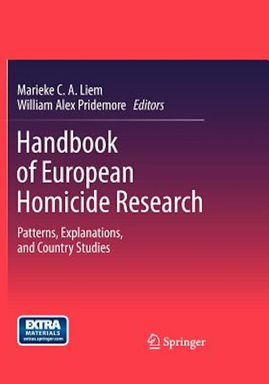 Handbook of European Homicide Research