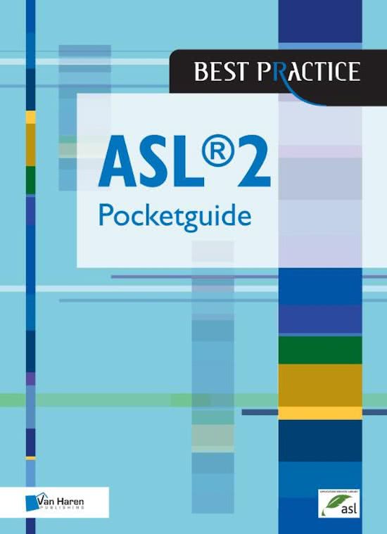 Samenvatting ASL2 een framework voor applicatiemanagement