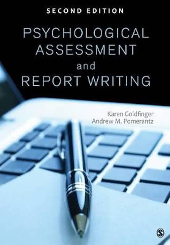 Psychological Assessment and Report Writing