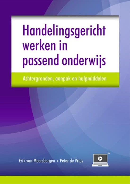 Handelingsgericht werken in het onderwijs H1 t/m 4 