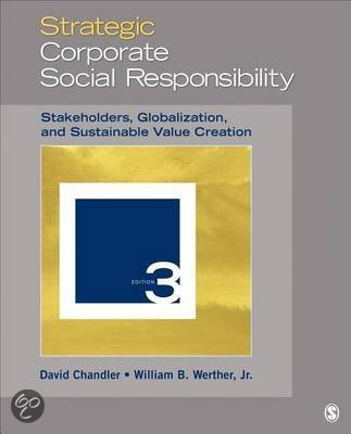 Strategic Corporate Social Responsibility, Chandler - Exam Preparation Test Bank (Downloadable Doc)