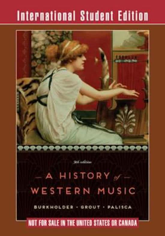 A History of Western Music (MWWA) - Muziekstijlen (H13 t/m H23)