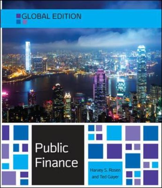 Volledige samenvatting Economie van de Publieke Sector (boek & hoorcolleges)