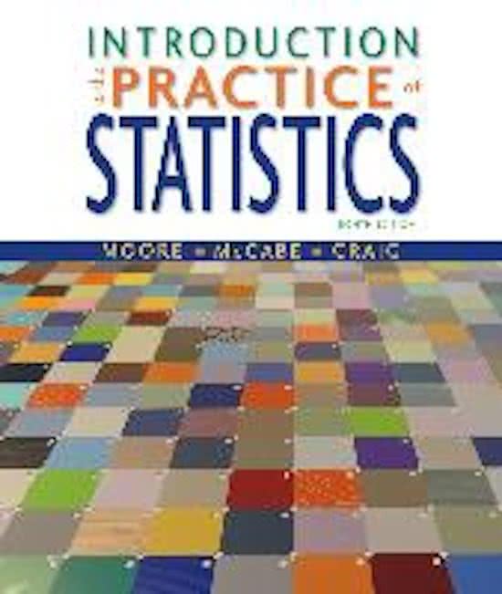 Samenvatting hoofdstuk 2 uit Introduction to the Practice of Statistics - Moore, McCabe en Craig