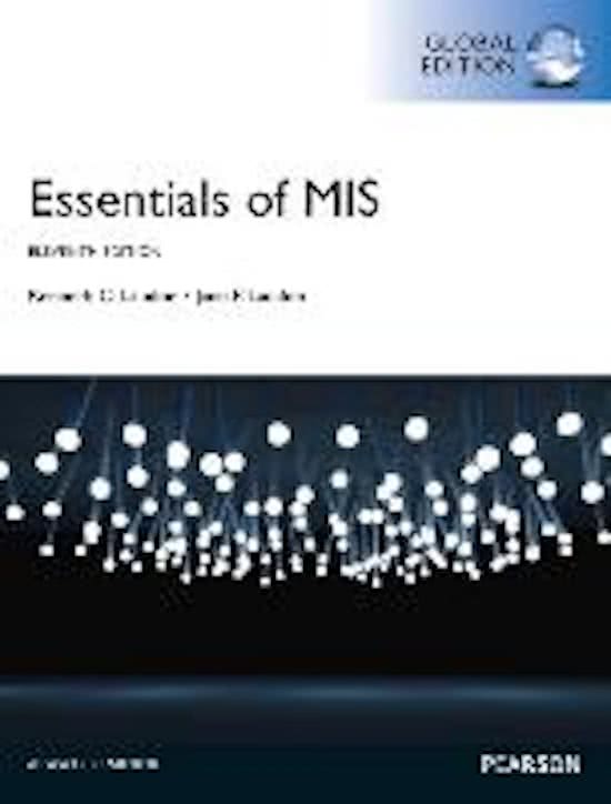 Essentials of MIS, Global Edition