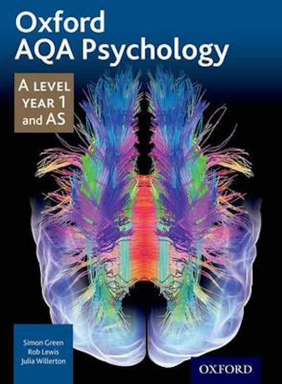 Oxford AQA Psychology A Level Year 1 and AS