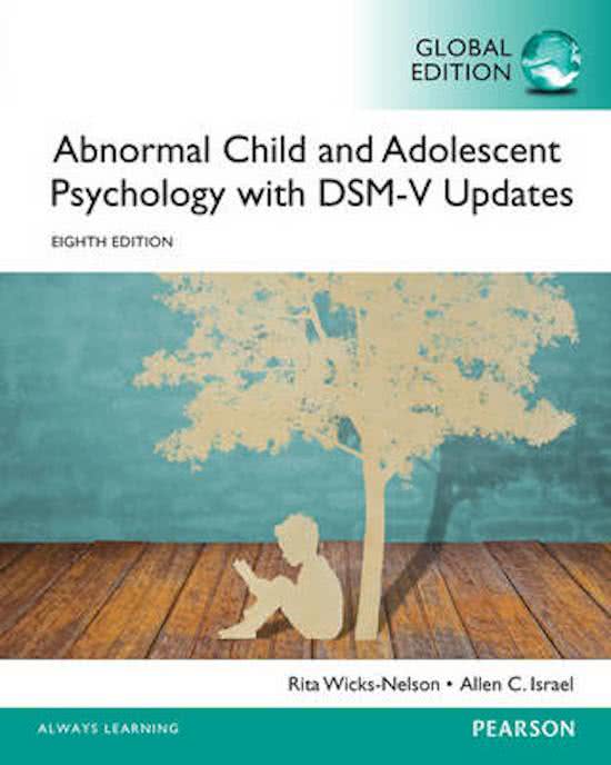 Summary Abnormal Child and Adolescent Psychology (DSM-5 Update) 8th edition, Leiden 2018/2019