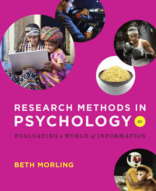 RESEARCH METHODS IN PSYCHOLOGY EVALUATING A WORLD OF INFORMATION 1ST EDITION: BY BETH MORLING (AUTHOR)