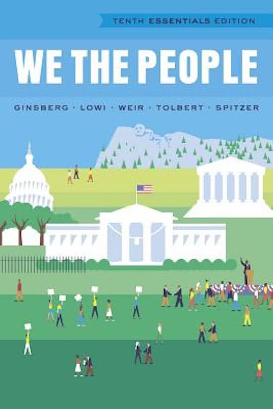 Test Item File- Practice Test Bank - We The People An Introduction to American Politics,Ginsberg ,10e