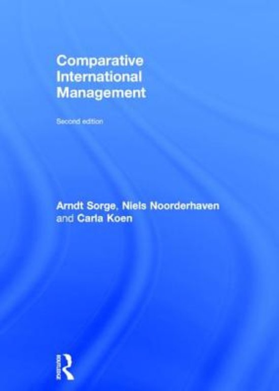 Comparative International Management