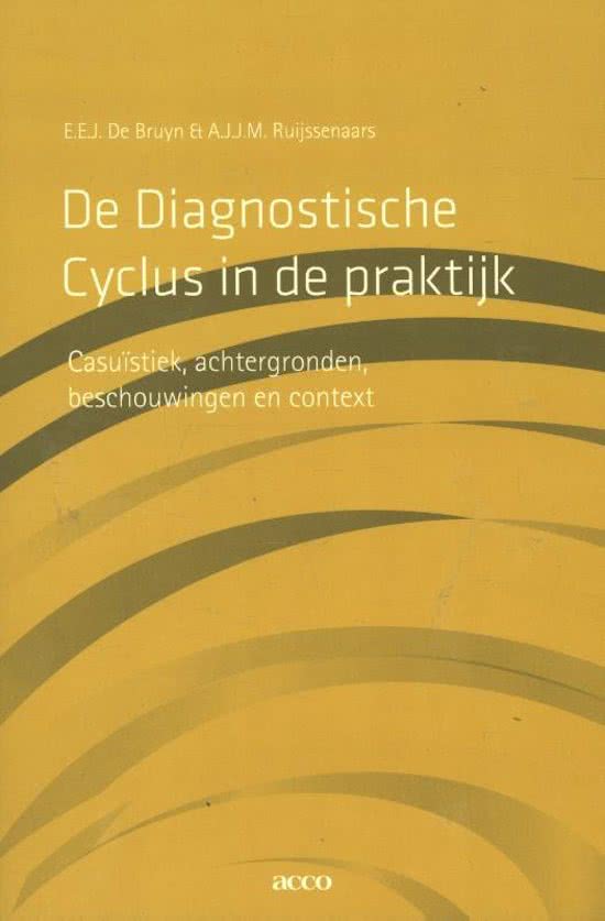 Bruyn, E.E.J., de, Ruijssenaars, A.J.J.M., Pameijer, N.N. & Aarle, E.J.M., van. (2009). De diagnostische cyclus, een praktijkleer