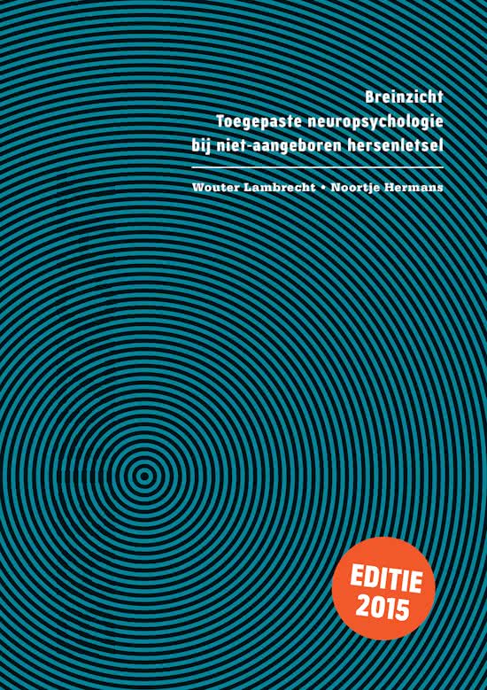 Breinzicht - toegepaste neuropsychologie bij niet-aangeboren hersenletsel