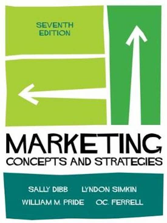 Goede samenvatting van alle 10 Marketing HC's en relevante hoofdstukken: Marketing, concepts and strategy's