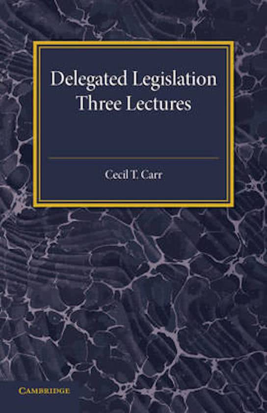 Delegated Legislation